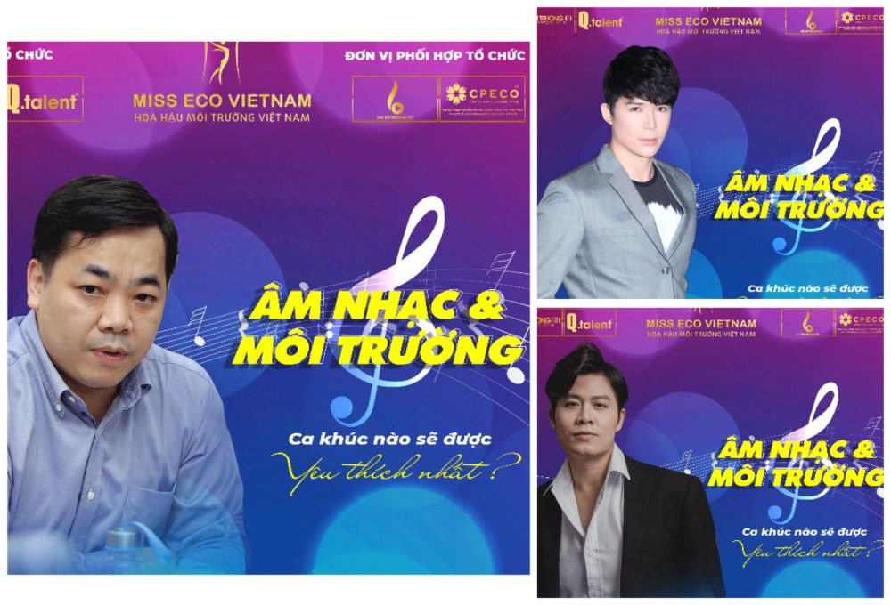 Cùng Cục Phó Trần Hướng Dương, Nghệ sỹ Nathan Lee và Nguyễn Văn Chung làm Giám khảo cuộc thi về Môi trường