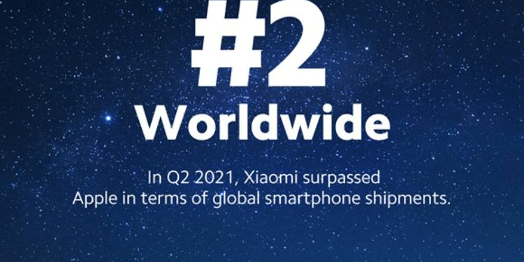 Xiaomi lần đầu tiên vươn lên vị trí thứ 2 thị trường điện thoại thông minh toàn cầu