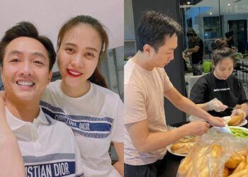 Cường Đôla và bà xã tất bật chuẩn bị hàng trăm ổ bánh mì cứu trợ mùa dịch