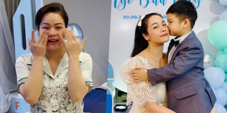 Nhật Kim Anh bật khóc vì vẫn chưa được sống cùng con trai dù đã giành được quyền nuôi con