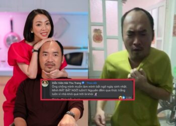 Tổ chức sinh nhật bất ngờ cho vợ, Tiến Luật suýt làm cháy nhà, Thu Trang và con chạy tán loạn