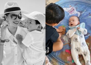 Hoa hậu Phạm Hương công khai cận mặt con trai thứ 2 sau 2 tháng sinh