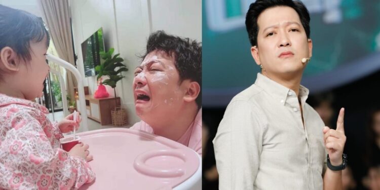 Cảnh 1 ngày ở nhà chăm con của Trường Giang, bị con gái “hại thê thảm”