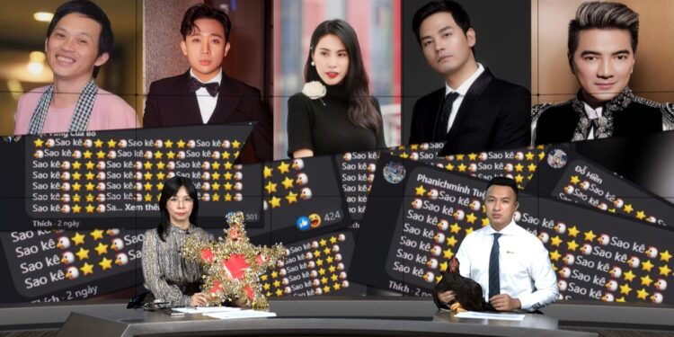 BTV Việt Phong mang cả đèn lồng, gà sống vào trường quay kêu minh bạch sao kê