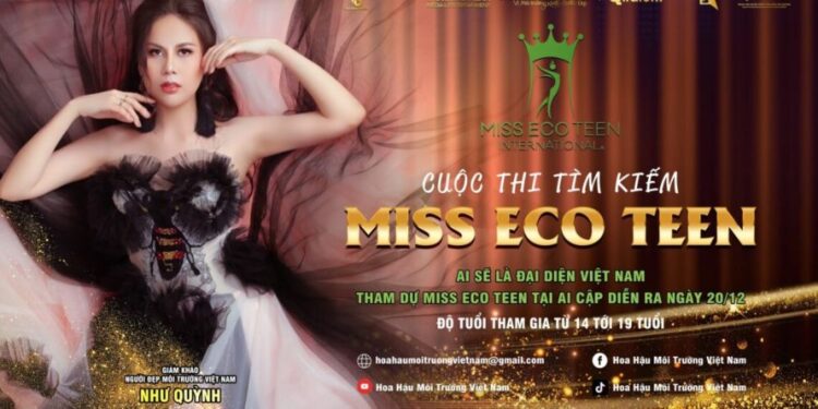 Gương mặt đại diện Việt Nam tham dự “Miss Eco Teen” sẽ nhận phần thưởng 50 triệu đồng