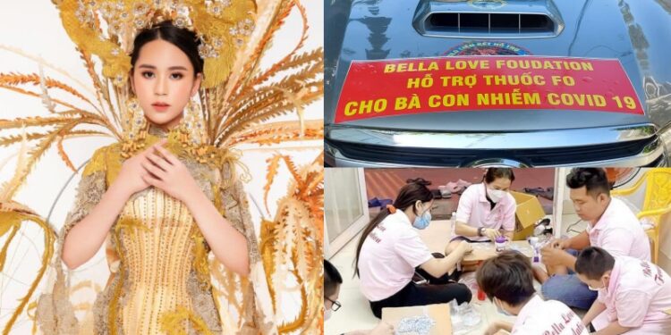 Hoa hậu Bella Vũ bận rộn thi “Miss Eco International” tại Ai Cập vẫn không quên trích tiền thưởng ủng hộ 2000 phần thuốc cho F0