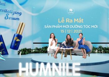 Hoa khôi Nam Em rạng rỡ tại sự kiện ra mắt bộ đôi dưỡng tóc của mỹ phẩm Humnile