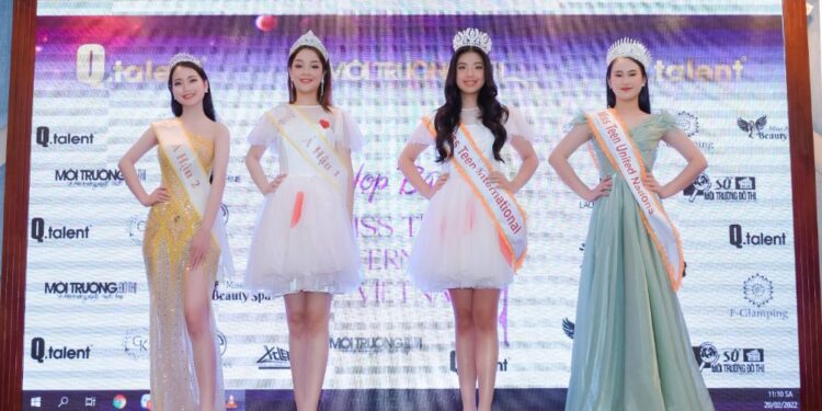 Ngô Ngọc Gia Hân đăng quang Miss Teen International VN, Nguyễn Trang Nguyệt Minh đại diện VN dự thi Miss United Nations Pageants