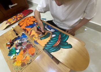 6 nghệ sỹ Pháp và 4 nghệ sỹ Việt Nam cùng tham gia triển lãm Spraying Board Vietnam