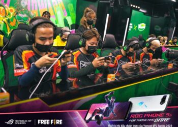 ROG Phone 5s là thiết bị thi đấu chính thức của giải đấu Free Fire Yomost VFL Spring 2022