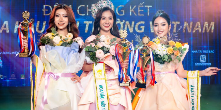Ba gương mặt Hoa hậu Môi trường Việt Nam mùa đầu tiên lộng lẫy trong đêm đăng quang