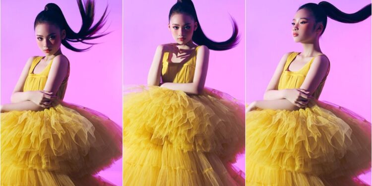 Bảo Hà quá đỗi xinh đẹp khi hóa thành nàng công chúa với váy nhiều tầng của Nguyễn Minh Công