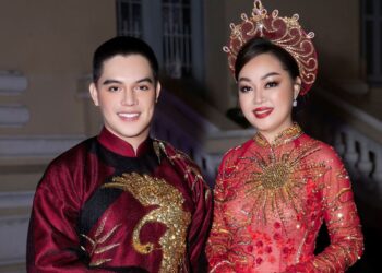 Diện Áo dài của NTK Brian Võ, Á hậu Quốc tế Hoàng Thanh Nga lộng lẫy trên sân khấu Lễ hội Áo dài TP.HCM