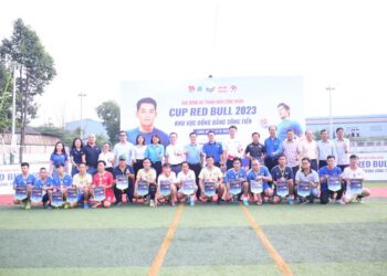 96 đội bóng tham dự Giải bóng đá Thanh niên công nhân Cup Red Bull 2023 khu vực Đồng bằng Sông Tiền