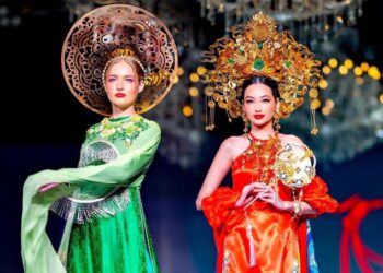 Ngọc Quyên, Trúc Diễm tỏa sáng trong BST Rực Rỡ Phương Đông của NTK Ngô Nhật Huy tại Mỹ