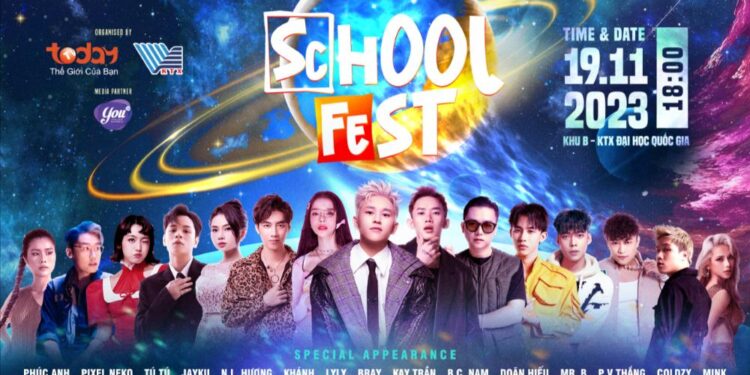 B Ray, Lyly, Kay Trần, Bùi Công Nam, DJ KHÁNH cùng dàn nghệ sĩ hùng hậu hứa hẹn ‘quẩy tung’ đêm nhạc School Fest