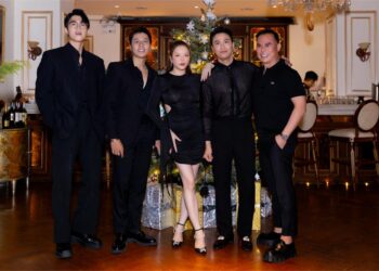 Phương Lan mới cưới trốn chồng đi tiệc Giáng sinh của Lý Nhã Kỳ