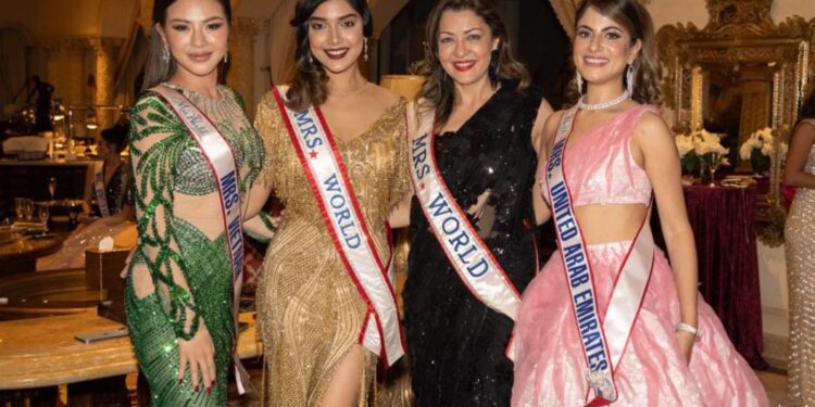 “Bức tranh thời trang” ấn tượng của doanh nhân Vương Kim Hằng tại cuộc thi Mrs World 2023