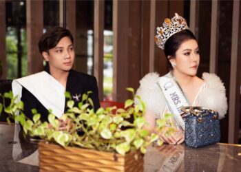 Hoa hậu Trần Hà Trâm Anh rạng ngời chấm thi quốc tế cùng CEO Vũ Thái   