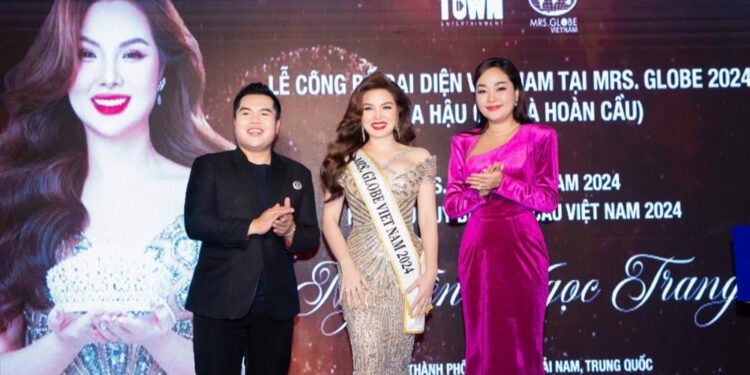 Hoa hậu Ngọc Trang đại diện Việt Nam dự thi Mrs. Globe 2024 tại Trung Quốc