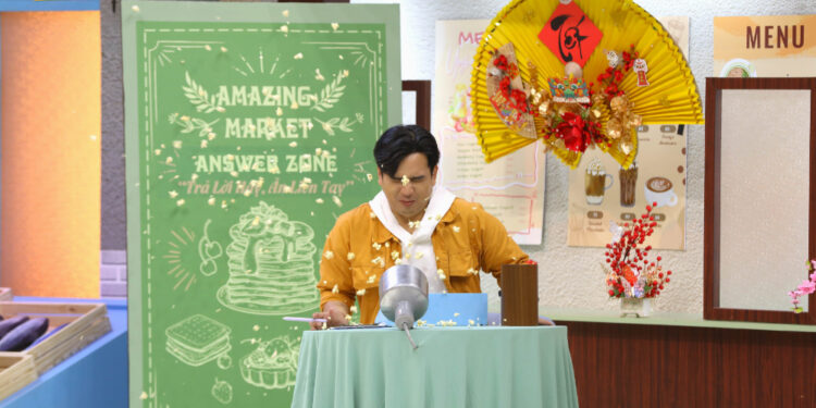 Hồ Quang Hiếu soán ngôi “quán quân đội sổ” của Hari Won trong gameshow đoán lời bài hát