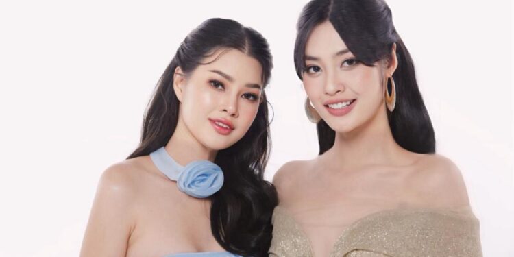 Hoa hậu Nông Thuý Hằng hội ngộ bạn thân trong cuộc thi Hoa hậu Hữu Nghị Quốc tế 2023