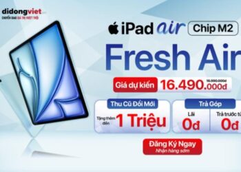 iPad 2024 giá dự kiến từ 16,49 triệu đồng, Di Động Việt trợ giá đến 97% khi thu cũ – đổi mới