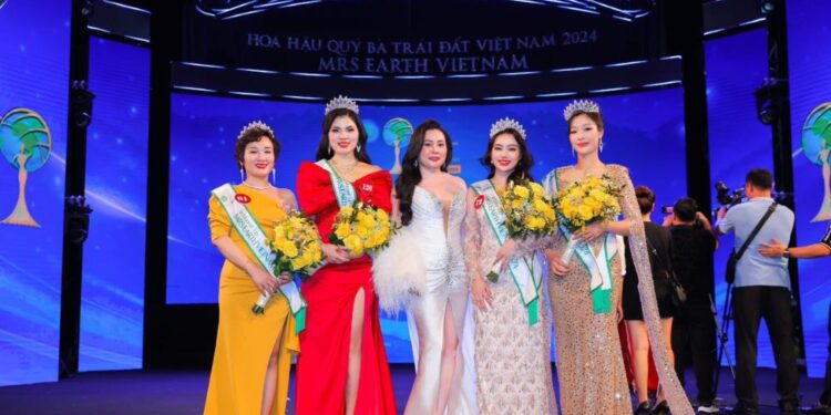 Cô giáo tài năng Nguyễn Thị Hồng Lanh đoạt Á hậu 1 cuộc thi Mrs Earth Vietnam 2024