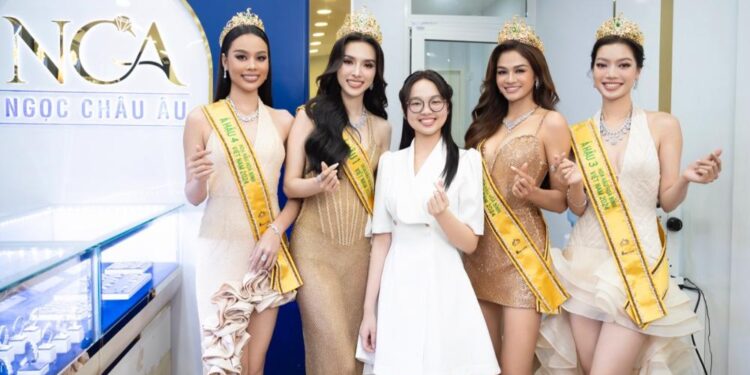 Dàn Á hậu Miss Grand Vietnam 2024 toả sáng với trang sức kim cương Ngọc Châu Âu