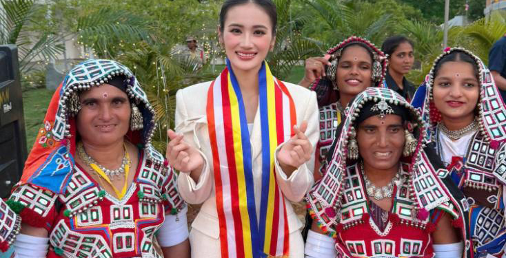 Ý Nhi diện áo tắm tại Hoa hậu Thế giới