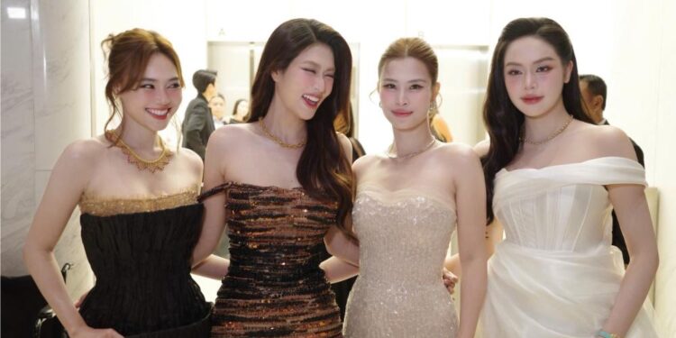 Đêm Tiffany & Co. tại Bangkok: Thanh Thủy và Thiên Ân khẳng định đẳng cấp nhan sắc Việt
