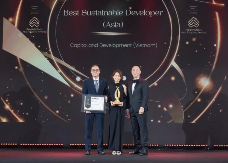 CapitaLand Development ghi dấu 2025 với danh hiệu “Nhà phát triển bất động sản bền vững xuất sắc” cùng 5 giải thưởng danh giá khác
