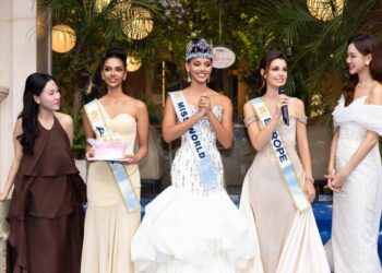 Công ty Sen Vàng chào đón Top 3 Miss World 2026, tổ chức sinh nhật bất ngờ cho á hậu Taanusiya